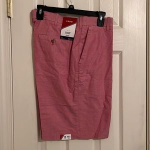 Izod 36W red Oxford shorts